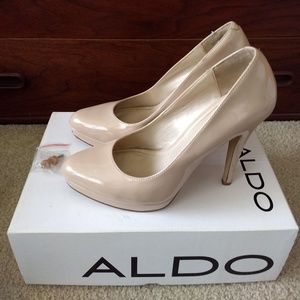 ALDO MOOS Pumps Beige Nude Heels Shoes Womens 9